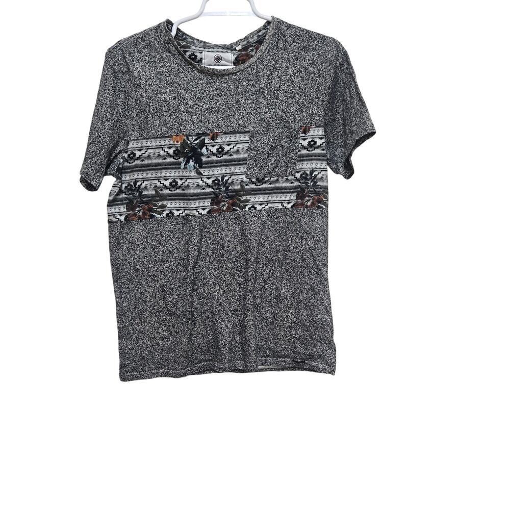 On The Byas Tribal Pocket Tee Medium Aztec Colorblock Shirt